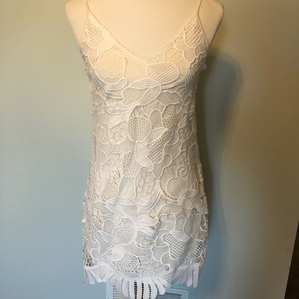 Express Perfect White Summer Dress